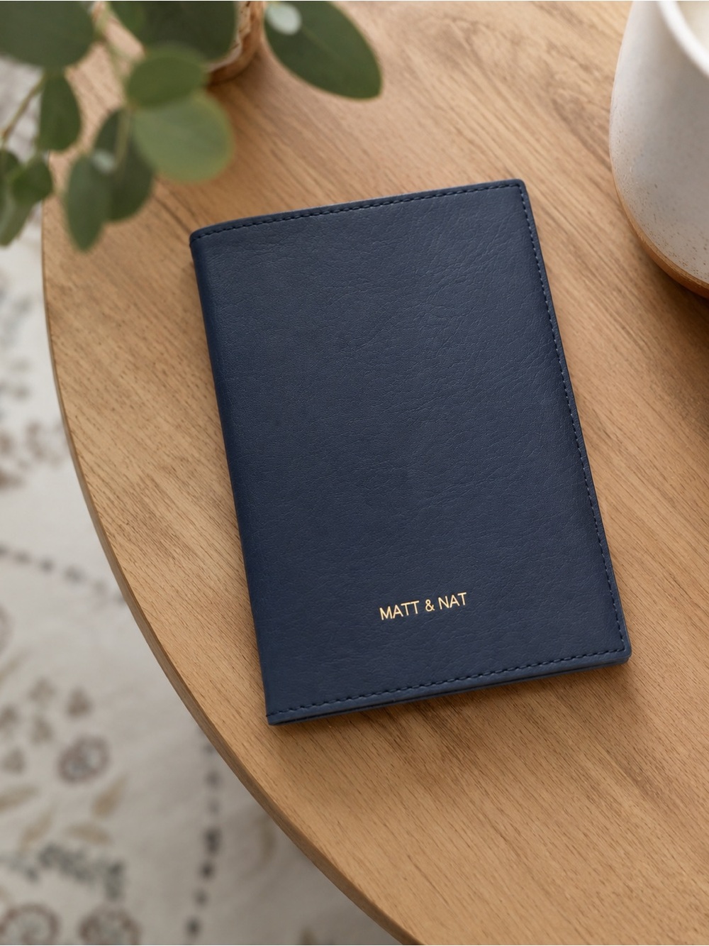 Matt & Nat Navy Blue Passport Holder